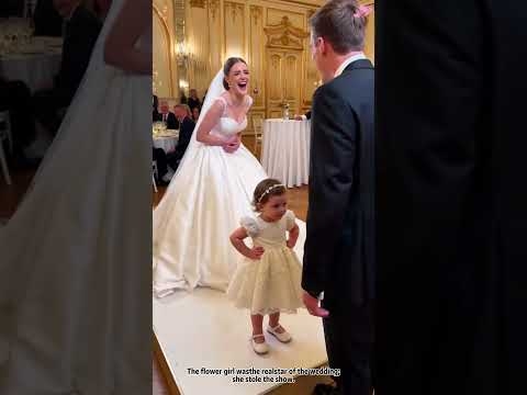 When the flower girl steals the show ?#flowergirl #CuteWedding #WeddingKids #WeddingMoments