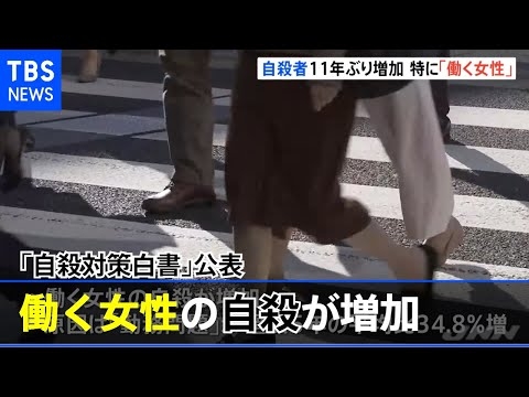 去年の自殺者１１年ぶり増加 働く女性で顕著「自殺対策白書」