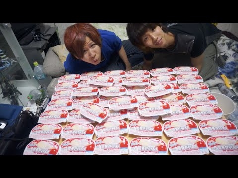 雪見だいふく100個食おうとしてみた　100 Daifuku