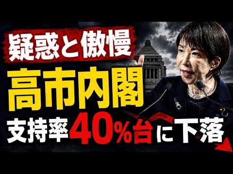 高市内閣支持率ついに40%台に急落！元博報堂作家本間龍さんと一月万冊