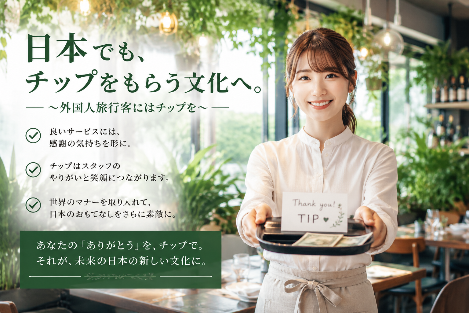 日本でも外国人観光客にはチップ制を導入すべき？