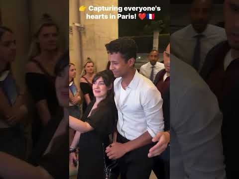 Jaafar Jackson is in Paris and the fan love is absolutely insane! ?✍️