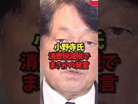 小野寺氏消費税減税でまさかの発言　#消費税減税 #小野寺