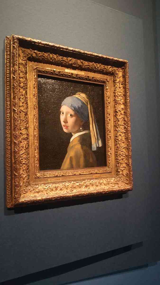 大阪中之島美術館で開催中のフェルメール展、真珠の耳飾りの少女の絵は真正面に行くまでに1時間くらいかかります「予約制の意味…」