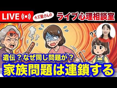 2.5  「なぜ? 問題は家族に連鎖していく理由」カズ姐さんのライブ心理相談室