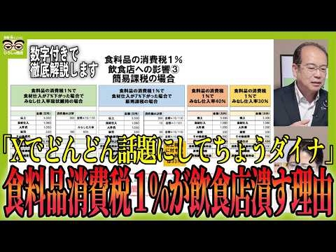 食料品だけ消費税1%で飲食店で潰れる理由