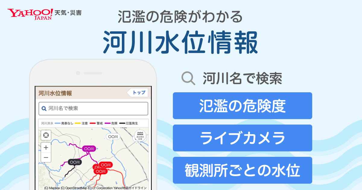 河川水位情報 - Yahoo!天気・災害