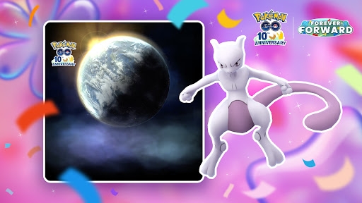 『Pokémon GO』10周年記念！特別な「ミュウツー」と一緒に皆でお祝いしよう！