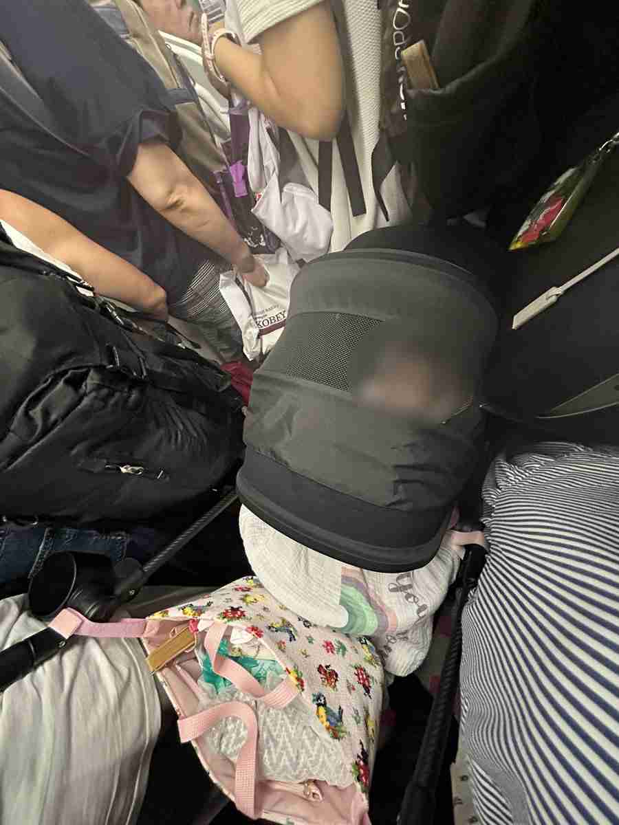 「何かあってからじゃ遅い」混雑時の山手線でベビーカーに子供を乗せていたら、人の乗り降りの度にベビーカーが揉みくちゃになっていたところを親切な男性に助けられた…との投稿が物議に