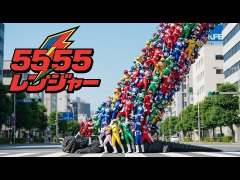 5555レンジャー #ai #ゴレンジャー #戦隊 #ヒーロー