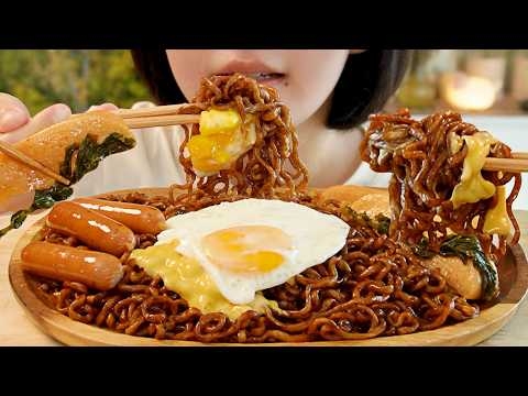 [SUB] ASMR 윤기 좌르르✨ 잘 익은 총각김치 곁들인 단짠단짠 짜계치 먹방? MUKBANG ASMR