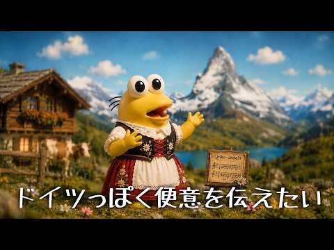 ドイツっぽく便意を伝えたい（ヨーデル）