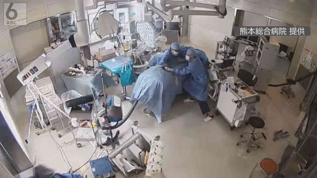 手術中に震度６強　そのとき医師たちは･･･　熊本総合病院のカメラ映像をノーカットで（ABCニュース） - Yahoo!ニュース