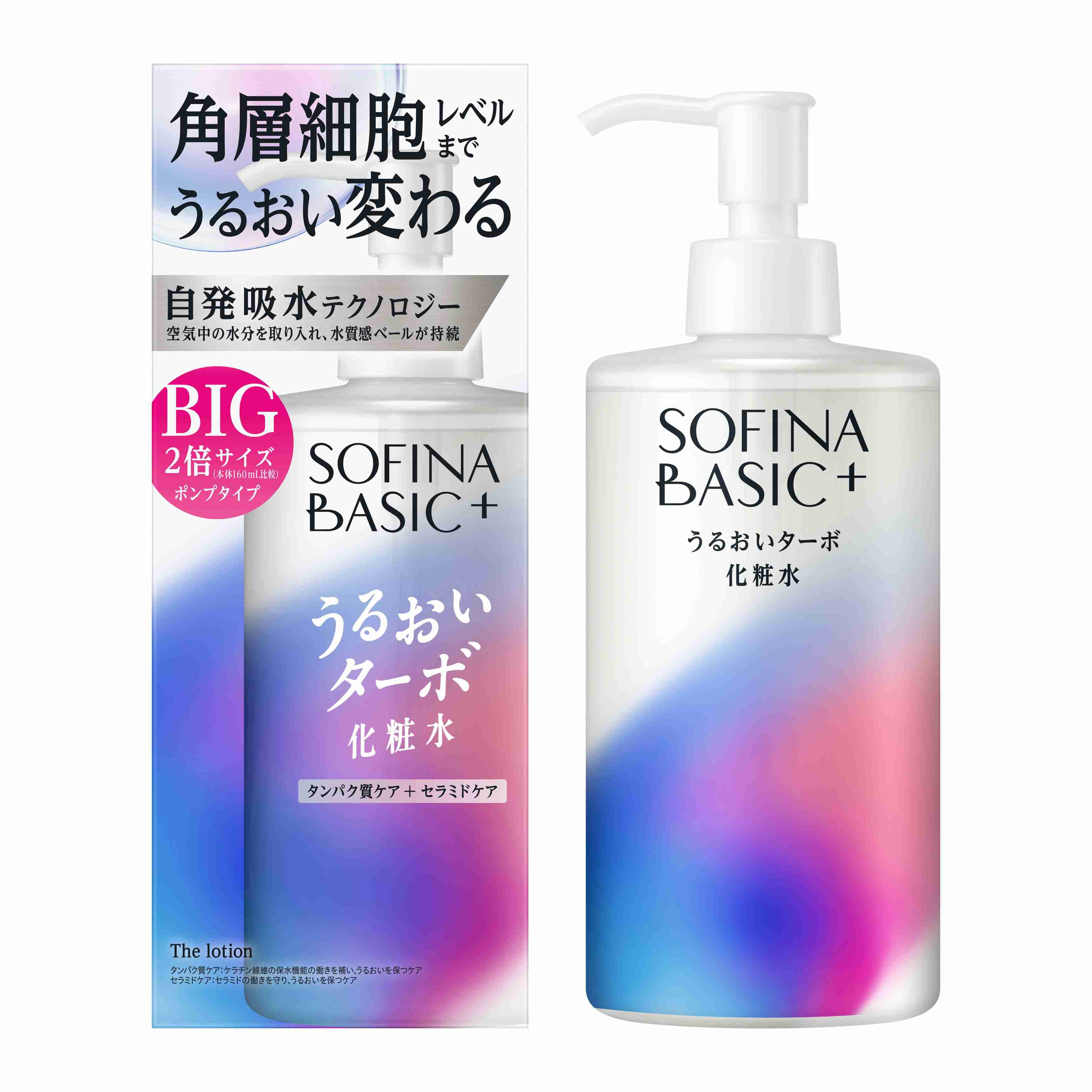 ソフィーナ　ＢＡＳＩＣ＋　うるおいターボ化粧水　ＢＩＧ　ポンプタイプ | 花王公式通販 【My Kao Mall】
