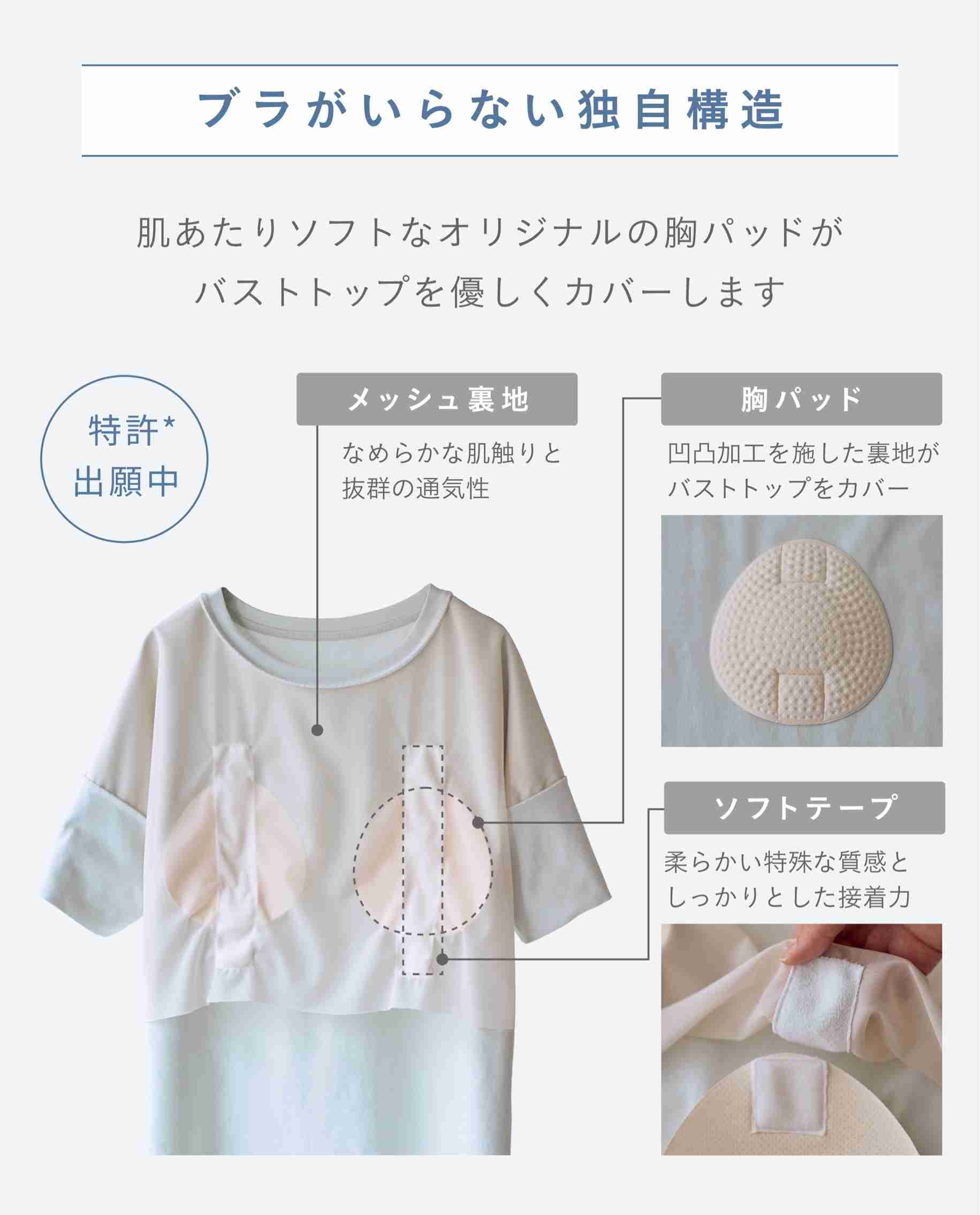 「ブラから解放されたい」 下着なし、服1枚で外出可の「ブラレスウェア」 災害時にも