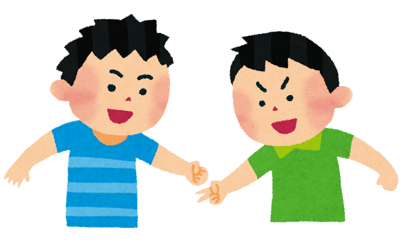【謎】じゃんけんする前に両手を組んでひねって中を覗き込んで何を見ているのか？