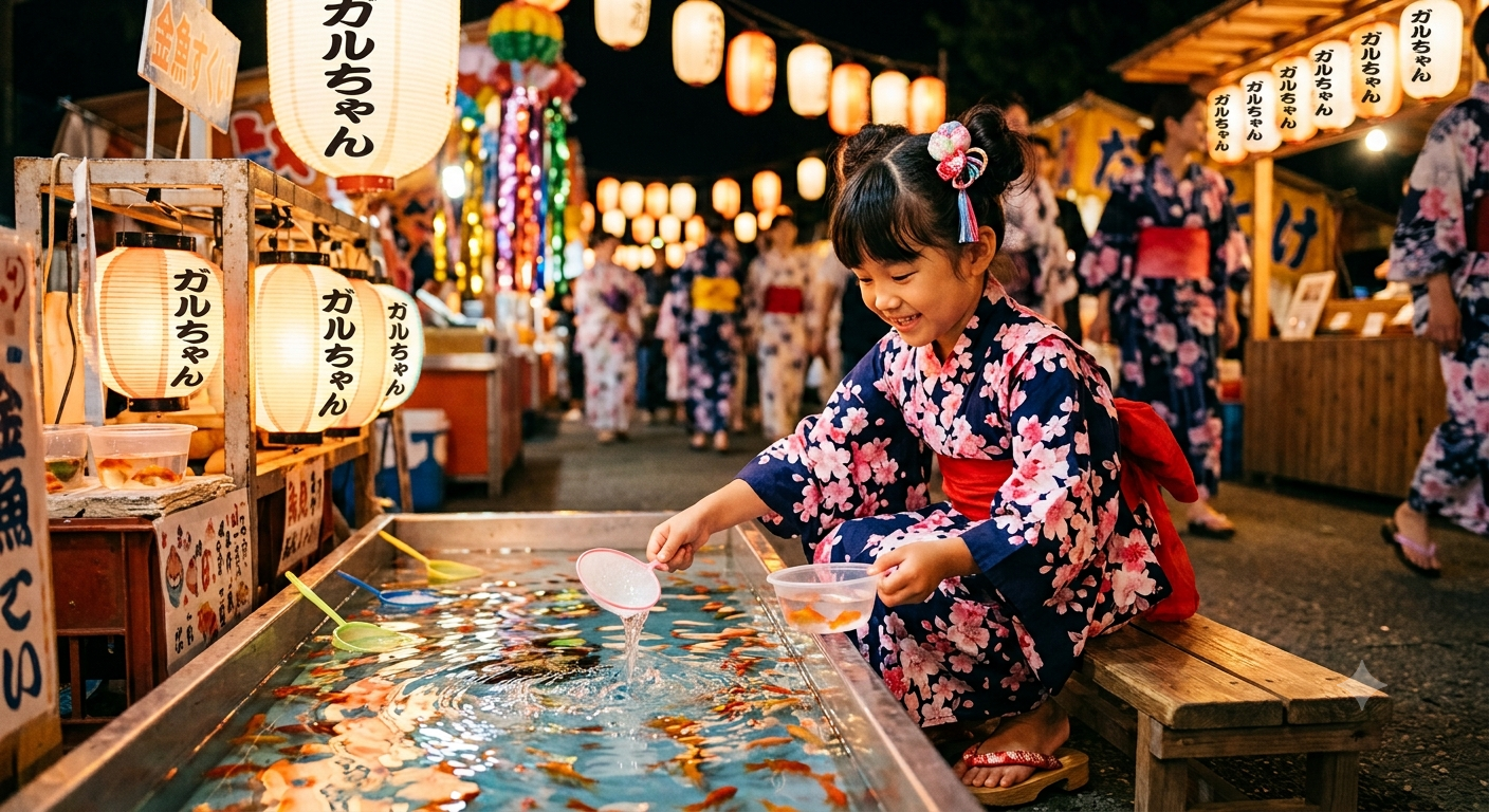 【画像】AIでガルちゃん夏祭り開催！