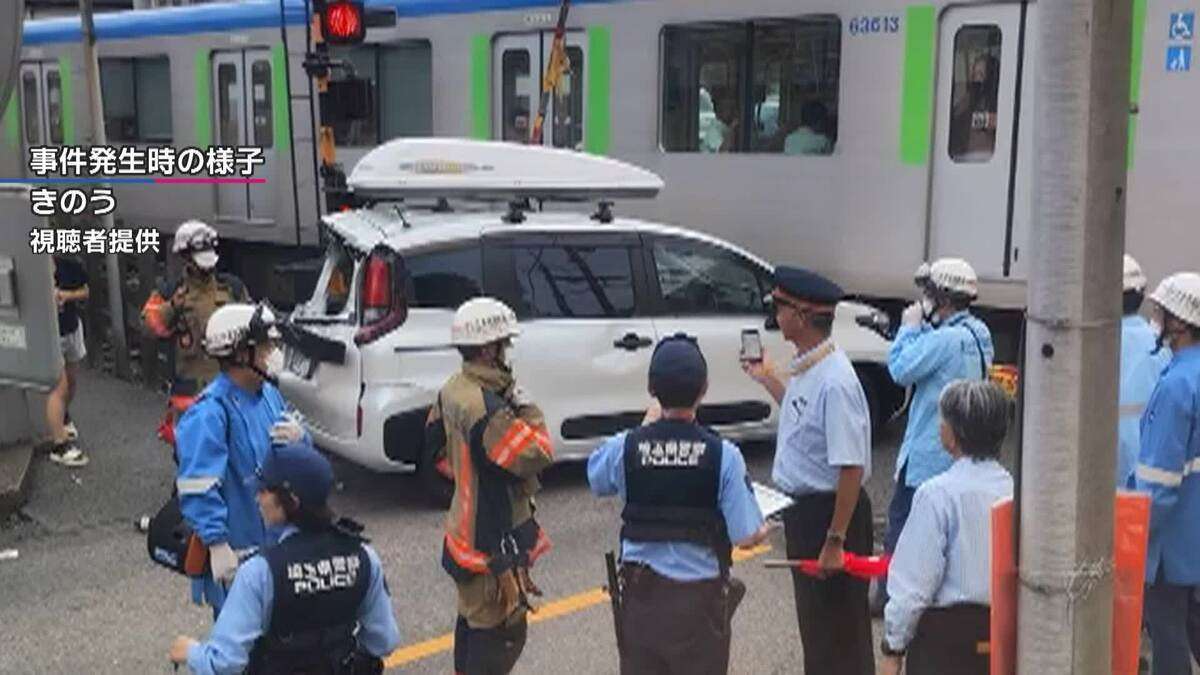 踏み切り内に後続車止まらせ列車と衝突　殺人未遂容疑で52歳男逮捕　車間距離でトラブルか　けが人なし　さいたま市