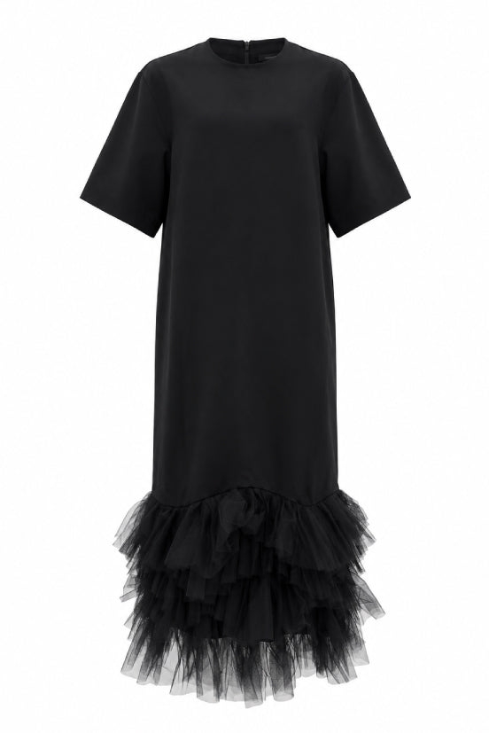 	Tulle Layered Dress Set【BLACK】 – Rosy luce	