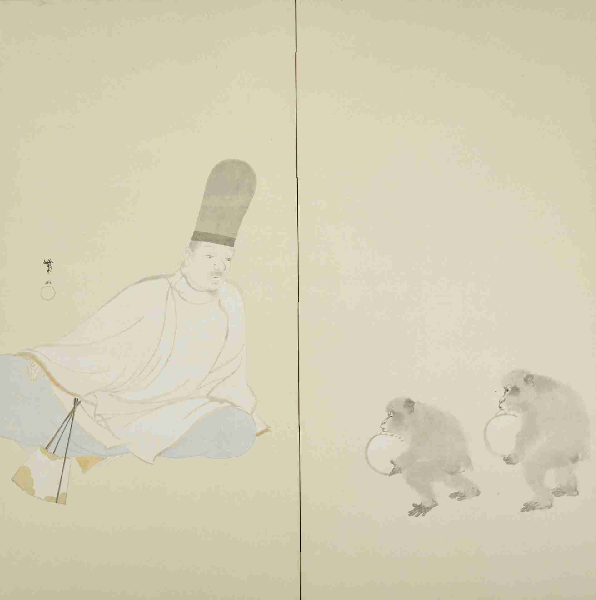 絵画の動物を貼るトピ