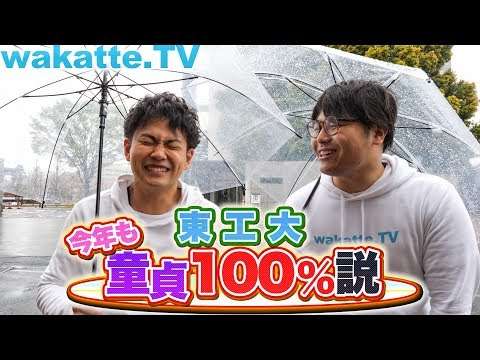 東工大生、今年も100%童貞説を検証！！！【wakatte.TV】#175