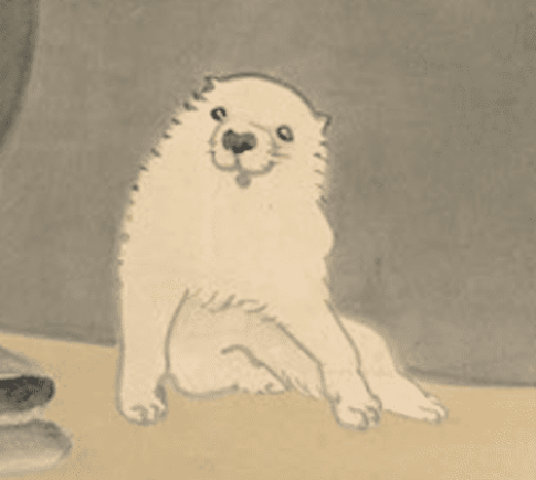絵画の動物を貼るトピ