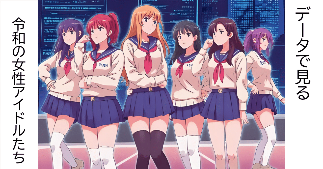 データで見る令和の女性アイドルたち｜イコノイジョイデータ分析