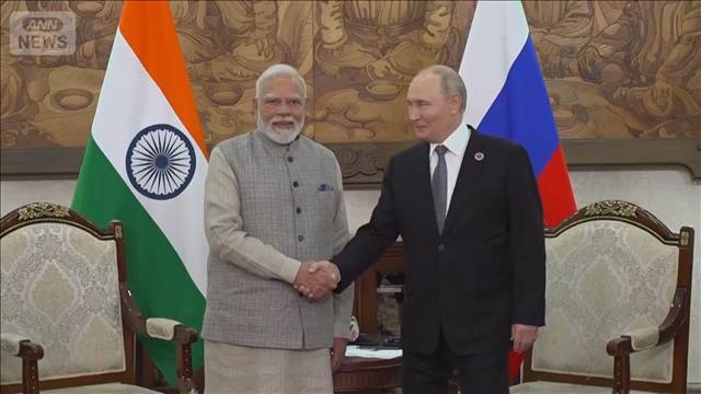 「戦争終結を」インド首相がプーチン氏に平和説く　「戦争の日々は人類を後退させる」（テレビ朝日系（ANN）） - Yahoo!ニュース