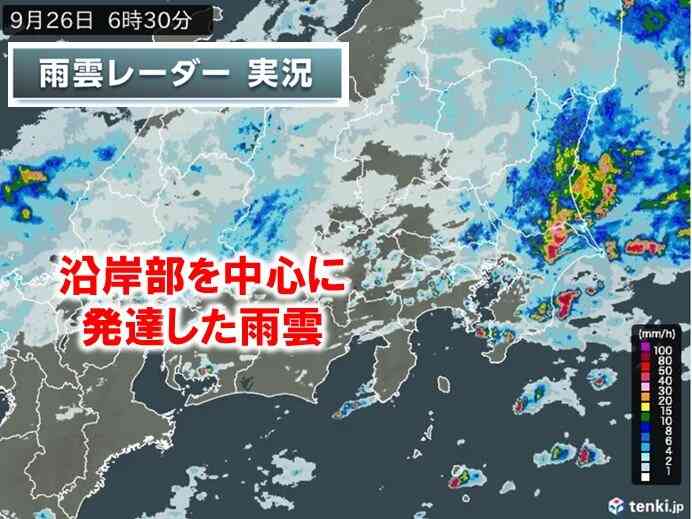 26日の関東は局地的に激しい雨　大雨のおそれ　千葉・神奈川は土砂災害に注意・警戒（tenki.jp） - Yahoo!ニュース