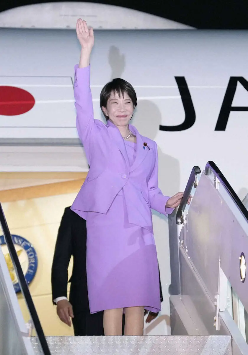 国連総会に出席するため、米ニューヨークに到着した高市首相＝21日（共同） - スポニチ Sponichi Annex 社会
