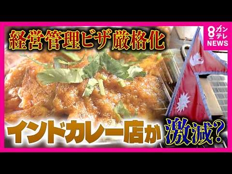 『経営・管理ビザ』“厳格化”　ネパール人経営のインドカレー店5000店が存続危機　日本に住むネパール人は10年間でおよそ5倍に｜newsランナー〈カンテレNEWS〉