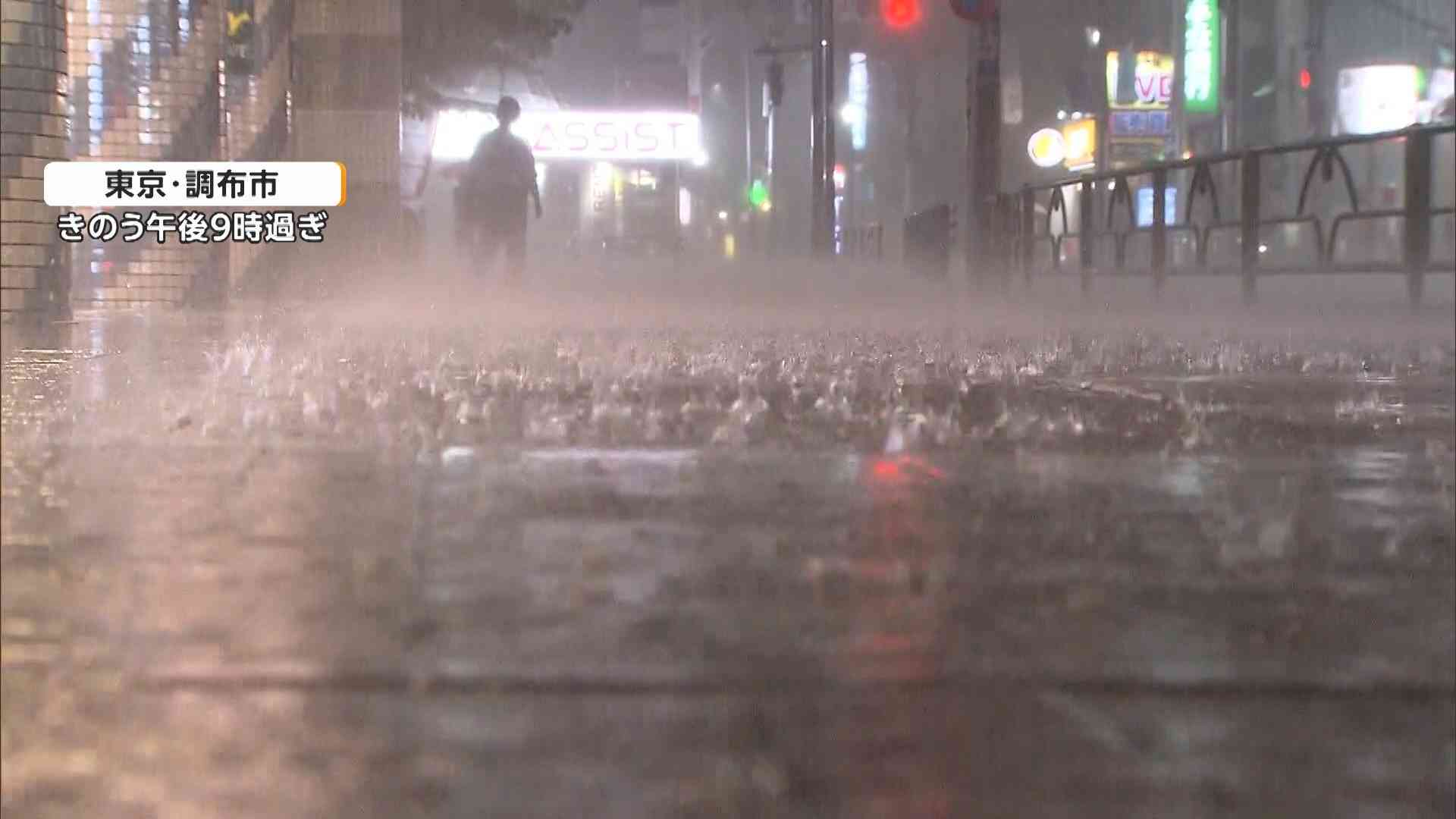 関東で2日連続の局地的大雨　八王子では道路冠水　善福寺川など一時レベル4「氾濫危険警報」　再び“警報級大雨”か（FNNプライムオンライン（フジテレビ系）） - Yahoo!ニュース