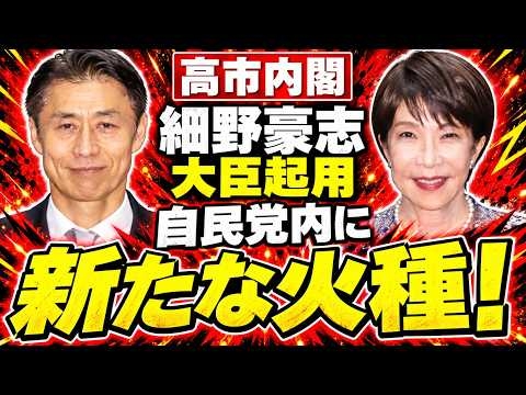 セクハラ？細野豪志を大臣起用。高市早苗の狙いとは？安冨歩東京大学名誉教授。一月万冊清水