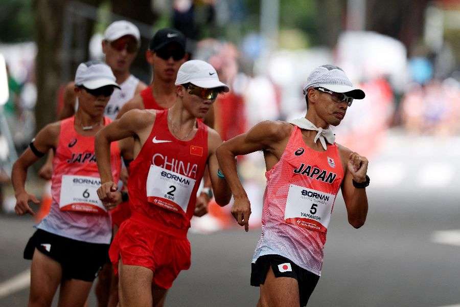 アジア大会競歩、違反連発の波乱　V候補・山西利和がまさかの3度…大幅ロスで銀「中国の選手と比較すると…」4位吉川絢斗も「想定外」 | THE ANSWER