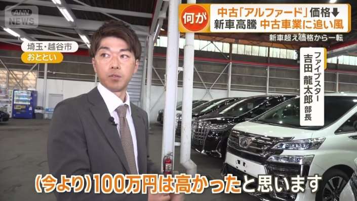 アルファードの中古車価格が下落 在庫は5倍超 市場活況の中なぜ?