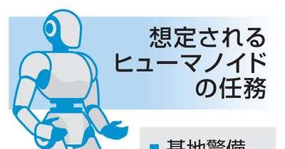 【独自】人型ロボットの防衛活用研究へ　AI搭載、基地警備や輸送を想定 | NEWSjp