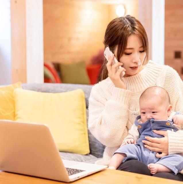 育休中に働いていた人
