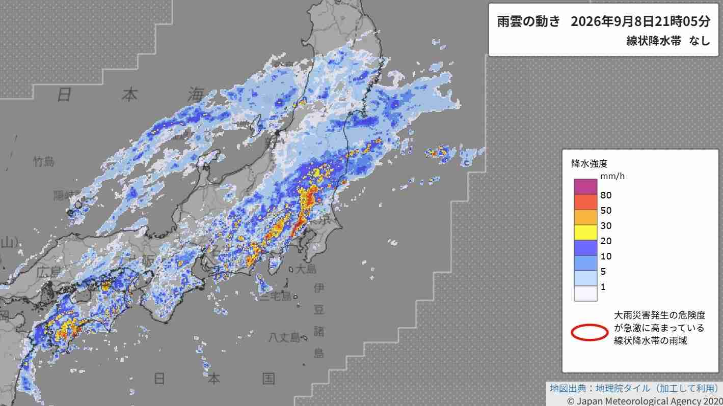 「線状降水帯」が発生する恐れ　東京・埼玉・神奈川・千葉・茨城・山梨・静岡・愛知・岐阜・三重・大阪・兵庫・和歌山・徳島・高知の1都1府13県に「線状降水帯半日前予測」気象庁発表（NBS長野放送） - Yahoo!ニュース