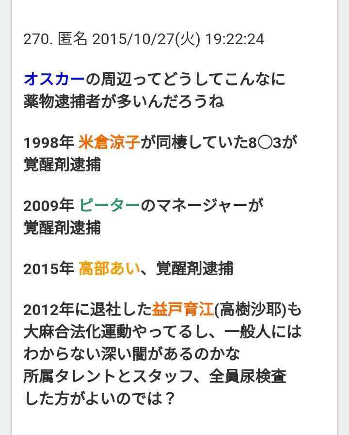 有名人の衝撃的だったスキャンダル