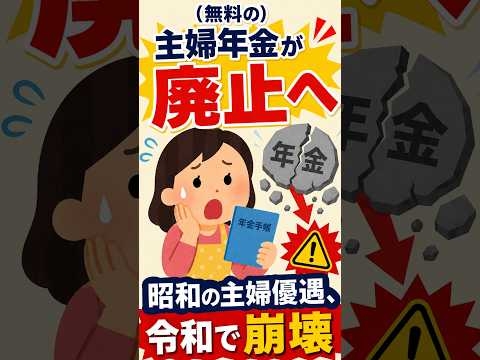 主婦年金が廃止へ 昭和の主婦優遇、令和で崩壊 #社会保険 #税金 #パート