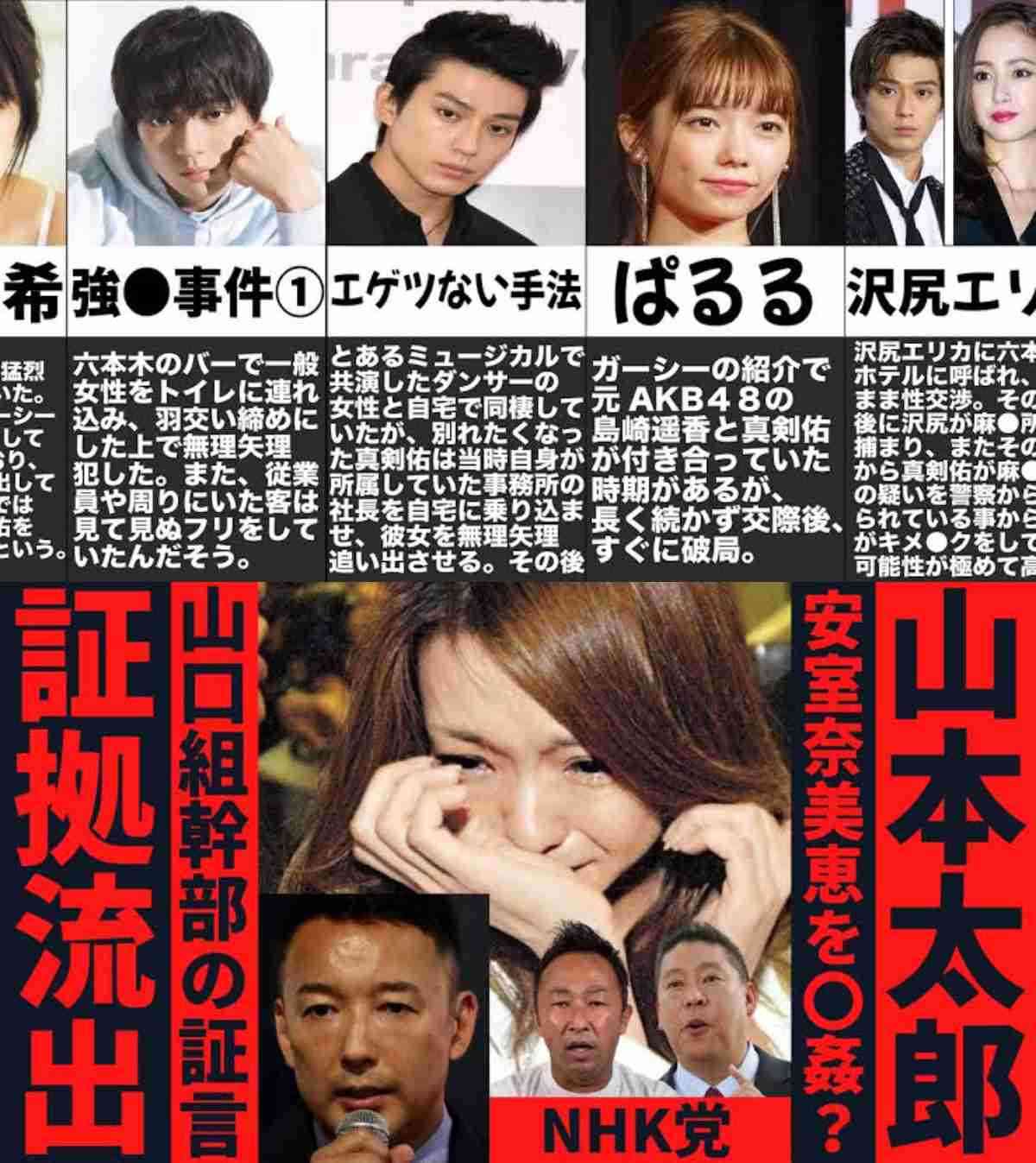 有名人の衝撃的だったスキャンダル