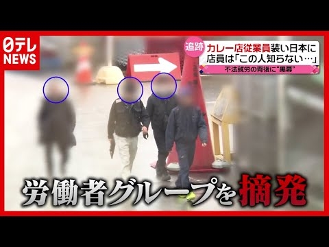 【追跡】不法就労の背後に“黒幕” カレー店従業員装い…偽装滞在の実態（2021年4月5日放送「news every.」より）