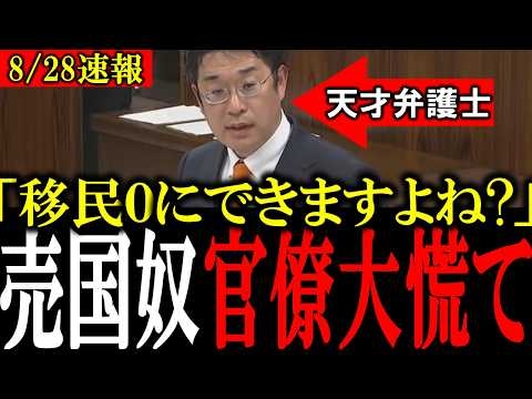 【移民問題】日本をめちゃくちゃにする移民問題を解決する策を参政党の安達議員が提示し官僚をオール論破でボコボコにする【外国人問題/高市早苗/小泉進次郎】